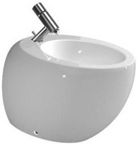 Laufen Alessi One staand bidet 58.5x39x41.5cm 1 kraangat incl. clou met gesloten zijden keramiek lcc-wit H8329714003041