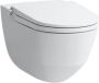Laufen Cleanet RIVA Douche WC 35.5x60x41.5cm diepspoel incl. closetzitting met deksel en softclose keramiek mat wit mat H8206917570001 - Thumbnail 1