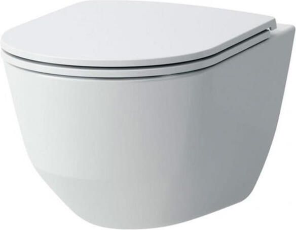 Laufen Pro Pack wandcloset 53x36x34.5cm spoelrandloos slimseat zitting softclose keramiek glans wit h8669570000001