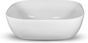 LoooX Sink Ceramic Rectangle Wastafelkom keramiek wit 49x40x14.5cm