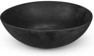 LOOOX Ceramic Raw Black ruw keramische waskom 400x150 mm zonder kraangat zonder overloop zwart WWK40ZW