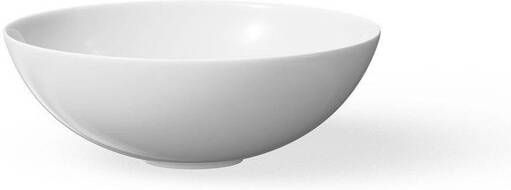 LOOOX Ceramic Round keramische waskom 400 x 150 mm zonder kraangat zonder overloop wit WWK40W