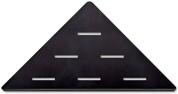 LOOOX corner shelf 30cm in roestvrij staal mat zwart CORNER30MZ