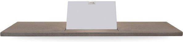 Looox Wood collection bath shelf 88cm met houder mat wit eiken mat wit WBSHELF88MW