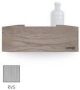 Looox Wood collection shelf BoX 30cm met bodemplaat rvs geborsteld eiken RVS geborsteld WSHBOX30RVS - Thumbnail 1