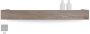 Looox Wood collection shelf BoX 90cm met bodemplaat rvs geborsteld eiken RVS geborsteld WSHBOX90RVS - Thumbnail 1