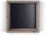 Looox Wood collection wand BoX 30x30cm met achterplaat zwart mat eiken zwart mat WBOX30MZ - Thumbnail 1