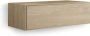Looox Wood collection Wood wastafelonderbouwkast m. 1 lade 100x30x46cm eiken old grey WF1000 - Thumbnail 1