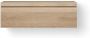Looox Wood collection Wooden Drawer BoX ladenkast met 1 lade 120x45x46cm met softclose eiken old grey WDB1200 - Thumbnail 1