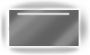 LoooX X-Line badkamerspiegel met LED verlichting verwarming en motion sensor 100x70 cm helder - Thumbnail 1