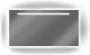LoooX Mirror X Line badkamerspiegel met ledverlichting verwarming en motion sensor 90x70 cm helder - Thumbnail 1