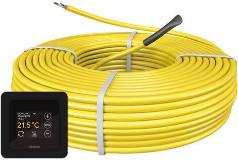 Magnum cable elektrische vloerverwarming set 300W 17.6 m met WiFi thermostaat zwart 110305