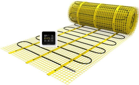 Magnum Mat elektrische vloerverwarming set 3125 watt 25m2 met WiFi thermostaat wit 205010