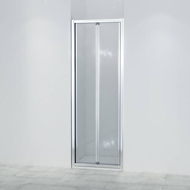 Marenza Fold Vouwdeur 70x190cm 6mm veiligheidsglas alu profiel anti kalk chroom SW8414