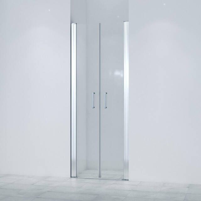 Marenza Neptune Pendeldeur 80x200cm 6mm veiligheidsglas anti kalk chroom SKII622SALOON-80