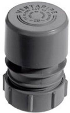 WALRAVEN McAlpine Ventapipe 25 beluchter 40x50mm klemverbinding verticaal grijs(voor beluchting van max. 3 lozingtoestellen )