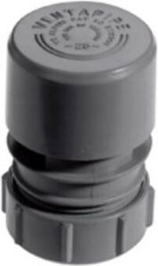 WALRAVEN McAlpine Ventapipe 25 beluchter 40x50mm klemverbinding verticaal grijs(voor beluchting van max. 3 lozingtoestellen )