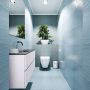 Mondiaz ADA Toiletmeubel 100x30x50cm met 0 kraangaten 2 lades cale mat Wastafel Lex midden Solid Surface Wit FK75341959 - Thumbnail 2