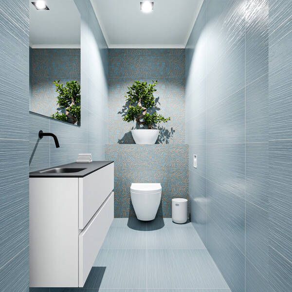 Mondiaz ADA Toiletmeubel 100x30x50cm met 0 kraangaten 2 lades talc mat Wastafel Lex links Solid Surface Wit FK75341729