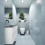 Mondiaz ADA Toiletmeubel 100x30x50cm met 0 kraangaten 2 lades talc mat Wastafel Lex links Solid Surface Wit FK75341729 - Thumbnail 2