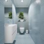 Mondiaz ADA Toiletmeubel 100x30x50cm met 0 kraangaten 2 lades talc mat Wastafel Lex midden Solid Surface Wit FK75341727 - Thumbnail 2