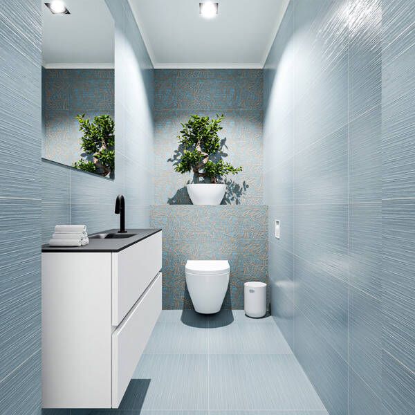 Mondiaz ADA Toiletmeubel 100x30x50cm met 1 kraangaten 2 lades talc mat Wastafel Lex midden Solid Surface Wit FK75341726