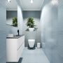 Mondiaz ADA Toiletmeubel 100x30x50cm met 1 kraangaten 2 lades talc mat Wastafel Lex midden Solid Surface Wit FK75341726 - Thumbnail 2