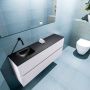 Mondiaz ADA Toiletmeubel 120x30x50cm met 0 kraangaten 2 lades cale mat Wastafel Lex links Solid Surface Wit FK75341967 - Thumbnail 2