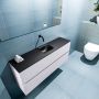 Mondiaz ADA Toiletmeubel 120x30x50cm met 0 kraangaten 2 lades cale mat Wastafel Lex midden Solid Surface Wit FK75341965 - Thumbnail 2