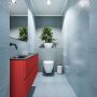 Mondiaz ADA Toiletmeubel 120x30x50cm met 0 kraangaten 2 lades fire mat Wastafel Lex links Solid Surface Wit FK75341909 - Thumbnail 2