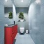 Mondiaz ADA Toiletmeubel 120x30x50cm met 1 kraangaten 2 lades fire mat Wastafel Lex rechts Solid Surface Wit FK75341910 - Thumbnail 2