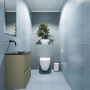 Mondiaz ADA Toiletmeubel 40x30x50cm met 0 kraangaten 2 lades army mat Wastafel Lex links Solid Surface Wit FK75341827 - Thumbnail 2