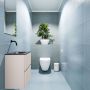 Mondiaz ADA Toiletmeubel 40x30x50cm met 0 kraangaten 2 lades linen mat Wastafel Lex midden Solid Surface Wit FK75341912 - Thumbnail 2
