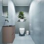 Mondiaz ADA Toiletmeubel 40x30x50cm met 0 kraangaten 2 lades smoke mat Wastafel Lex midden Solid Surface Wit FK75341796 - Thumbnail 2
