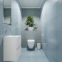 Mondiaz ADA Toiletmeubel 40x30x50cm met 0 kraangaten 2 lades talc mat Wastafel Lex links Solid Surface Wit FK75341711 - Thumbnail 2