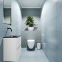 Mondiaz ADA Toiletmeubel 40x30x50cm met 0 kraangaten 2 lades talc mat Wastafel Lex midden Solid Surface Zwart FK75342057 - Thumbnail 2