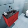 Mondiaz ADA Toiletmeubel 60x30x50cm met 0 kraangaten 2 lades fire mat Wastafel Lex rechts Solid Surface Wit FK75341893 - Thumbnail 2