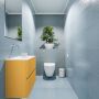 Mondiaz ADA Toiletmeubel 60x30x50cm met 0 kraangaten 2 lades ocher mat Wastafel Lex links Solid Surface Wit FK75341862 - Thumbnail 2