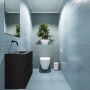 Mondiaz ADA Toiletmeubel 60x30x50cm met 0 kraangaten 2 lades urban mat Wastafel Lex links Solid Surface Zwart FK75342094 - Thumbnail 2