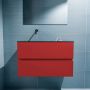 Mondiaz ADA Toiletmeubel 80x30x50cm met 0 kraangaten 2 lades fire mat Wastafel Lex links Solid Surface Zwart FK75342245 - Thumbnail 2