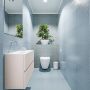 Mondiaz ADA Toiletmeubel 80x30x50cm met 0 kraangaten 2 lades linen mat Wastafel Lex links Solid Surface Zwart FK75342274 - Thumbnail 2