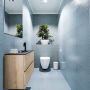 Mondiaz ADA Toiletmeubel 80x30x50cm met 1 kraangaten 2 lades washed oak mat Wastafel Lex midden Solid Surface Zwart FK75342329 - Thumbnail 2