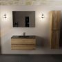 Mondiaz AIVY 100cm badmeubel Chai wastafel Urban solid surface midden 1 kraangat met spiegel (AI-351321URBAN-SI AI-M100CHMI AI-S100X70) - Thumbnail 2