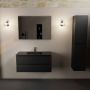 Mondiaz Aivy badmeubelset 100x45x50cm 1 kraangat 1 wasbak urban Solid surface Midden 2 lades Zonder spiegel MDF Urban AIVY80066 - Thumbnail 2