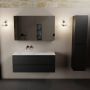 Mondiaz AIVY 120cm badmeubel Urban wastafel Talc solid surface links zonder kraangat met spiegelkast (AI-351631TALC-NO AI-M120URLI AI-C120URMI) - Thumbnail 2
