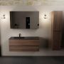 Mondiaz AIVY 120cm badmeubel Mocha wastafel Urban solid surface links 1 kraangat met spiegelkast (AI-351631URBAN-SI AI-M120MOLI AI-C120MOMI) - Thumbnail 2