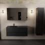 Mondiaz AIVY 120cm badmeubel Urban wastafel Urban solid surface links 1 kraangat met spiegelkast (AI-351631URBAN-SI AI-M120URLI AI-C120URMI) - Thumbnail 2