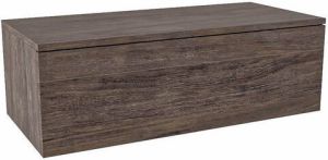 Mondiaz ALAN MODULE onderkast 90x45x30cm 1 lade Push to open Melamine Dark brown mat A45266Darkbrown