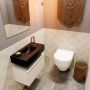 Mondiaz ANDOR Toiletmeubel 60x30x30cm met 1 kraangaten 1 lades linen mat Wastafel Lex midden Solid Surface Wit FK75343309 - Thumbnail 2