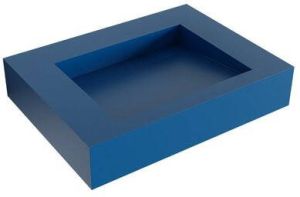 Mondiaz AVON Jeans vrijhangende wastafel 60cm midden rand 12cm XM21001Jeans